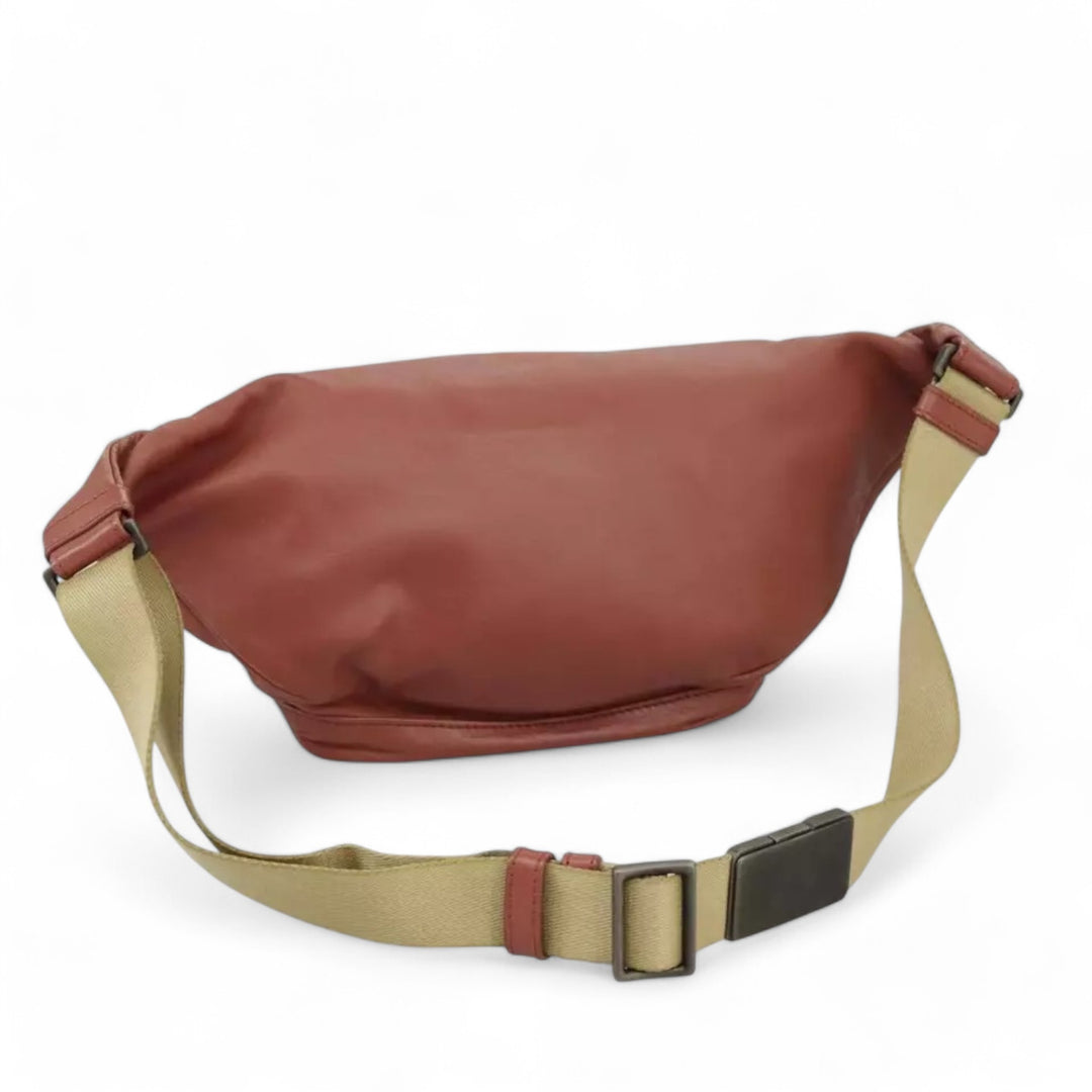 Bottega Veneta Waist Bag Leather Pink Shoulder Strap