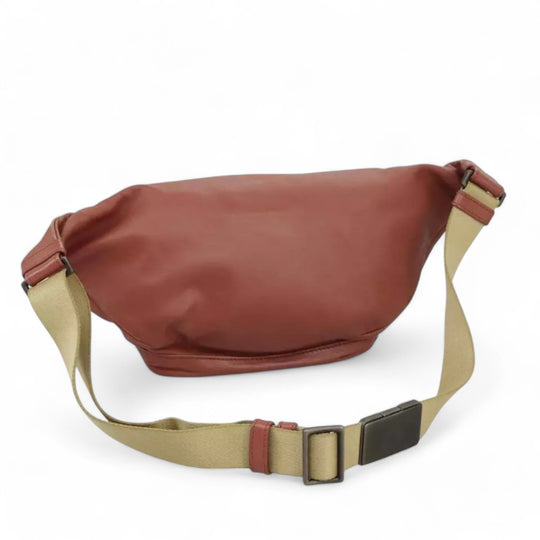 Bottega Veneta Waist Bag Leather Pink Shoulder Strap