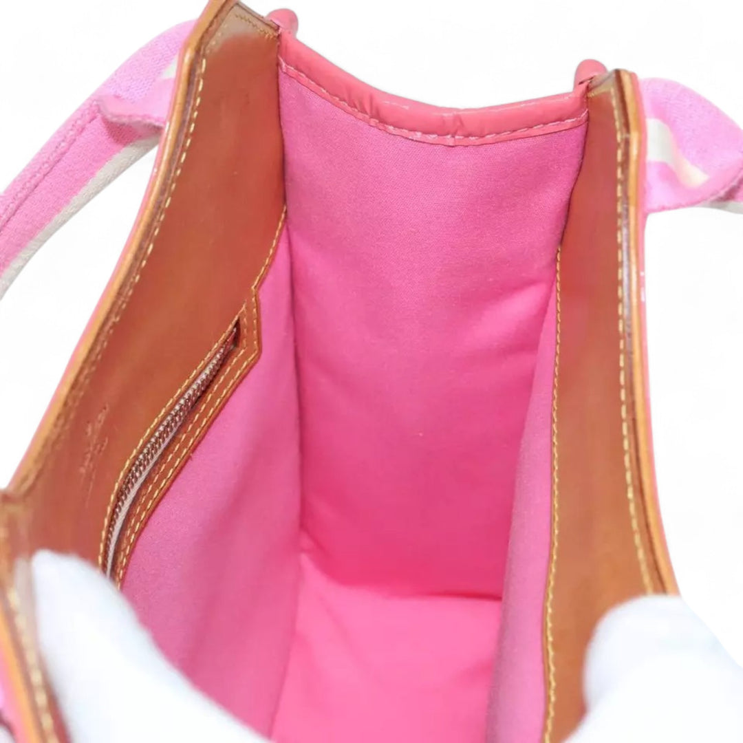 Louis Vuitton Monogram Mini Sac Catrain Hand Bag Strawberry Pink Canvas Women's Tote