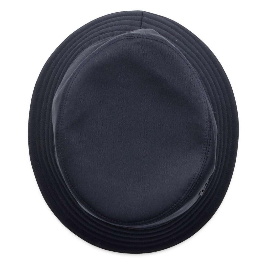 HERMES Fred H-Cut Cotton Marine Indigo Hat Preloved