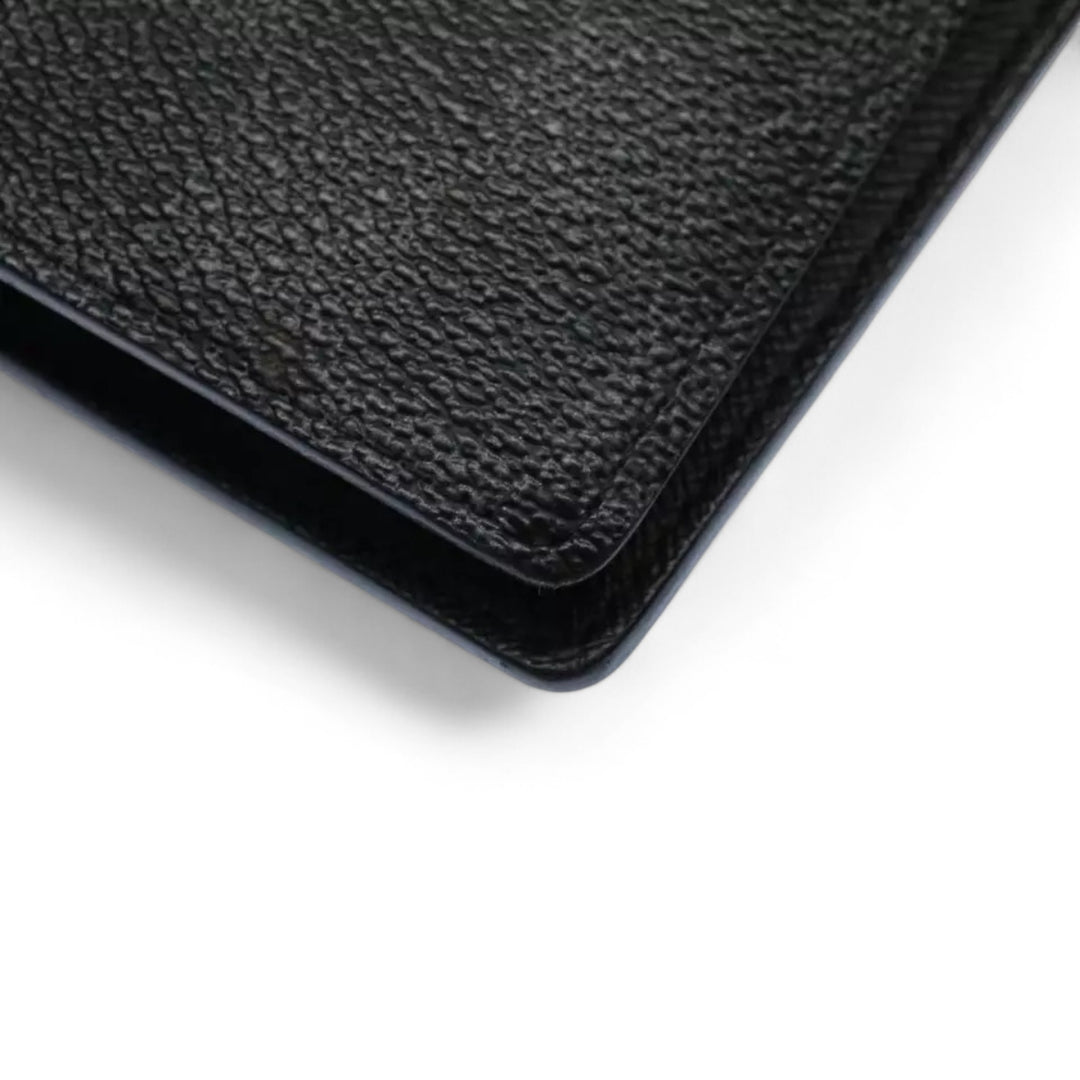 Louis Vuitton Damier Brazza Wallet Long Wallet Graphite Black Men's