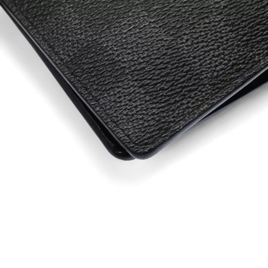 Louis Vuitton Damier Brazza Wallet Long Wallet Graphite Black Men's