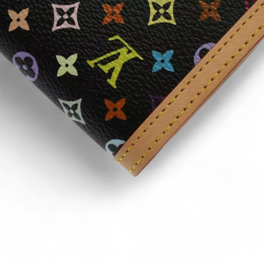 Louis Vuitton Portefeuille Viennois Wallet Multicolor Black Bifold Women's