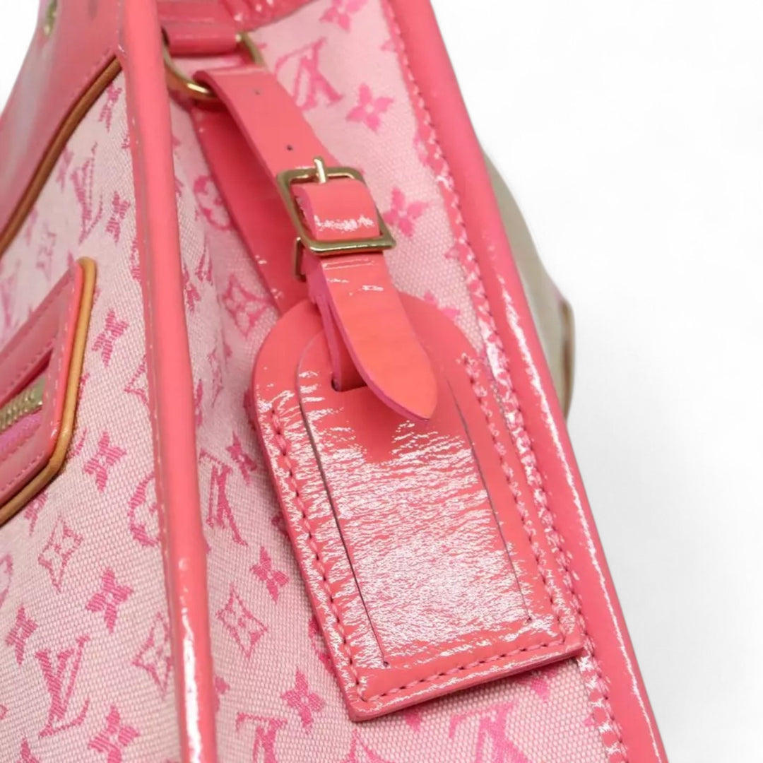 Louis Vuitton Monogram Mini Sac Catrain Hand Bag Strawberry Pink Canvas Women's Tote
