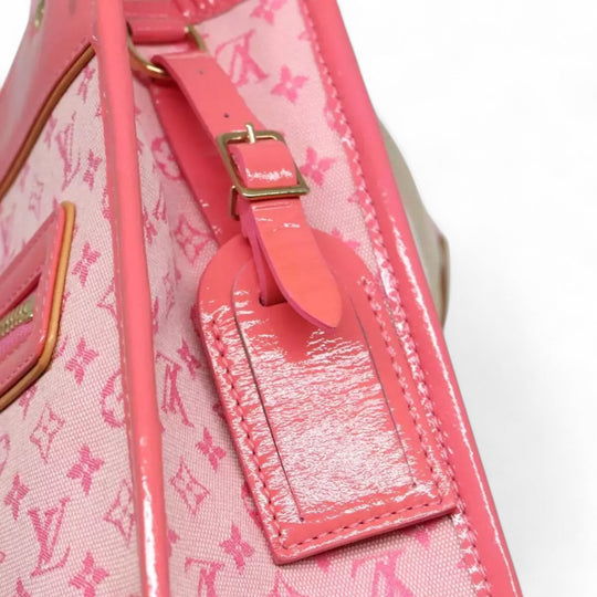 Louis Vuitton Monogram Mini Sac Catrain Hand Bag Strawberry Pink Canvas Women's Tote