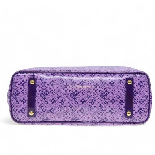 Louis Vuitton Cosmic Blossom GM Tote Bag Purple M93165 Enamel Women's Handbag