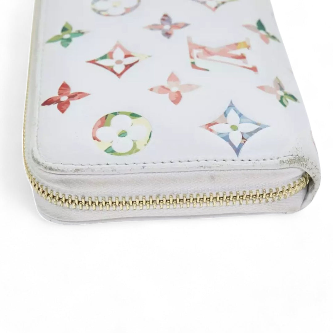Louis Vuitton Monogram Garden Zippy Wallet White Multicolor Long Women's Wallet