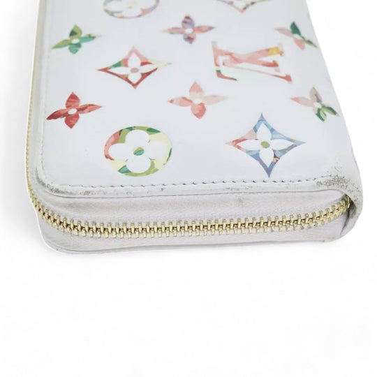 Louis Vuitton Monogram Garden Zippy Wallet White Multicolor Long Women's Wallet