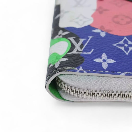 Louis Vuitton Monogram Portrait Zippy Vertical Wallet White Unisex Long Wallet