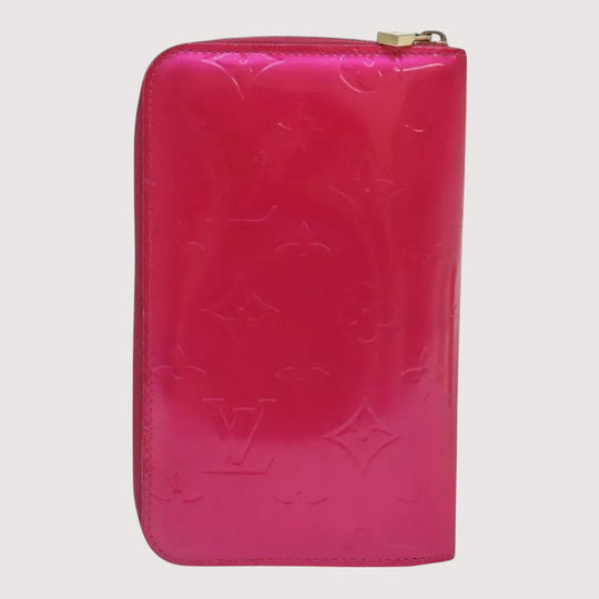 Louis Vuitton Monogram Vernis Eldridge Women's Wallet Fuchsia Pink