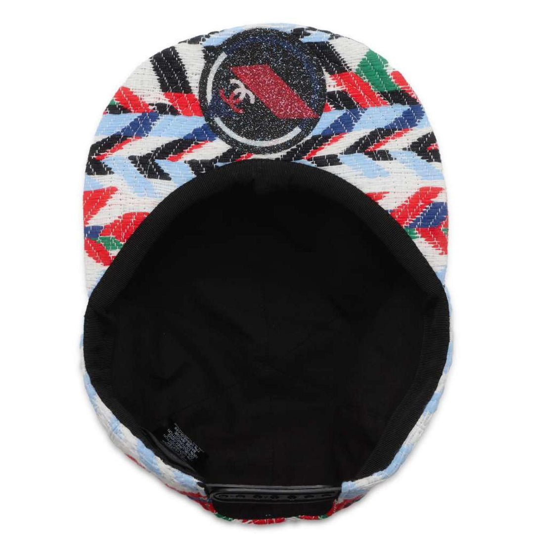 CHANEL Airline Cotton Multicolor Baseball Cap Preloved