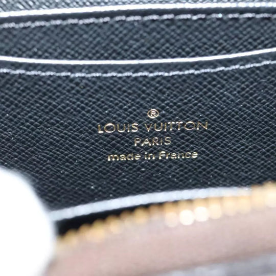 Louis Vuitton Monogram Zippy Coin Purse Wallet Brown Cassette Print