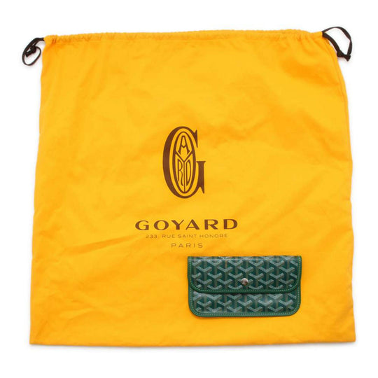 GOYARD Sun Louis PVC Leather Green Tote Bag Preloved