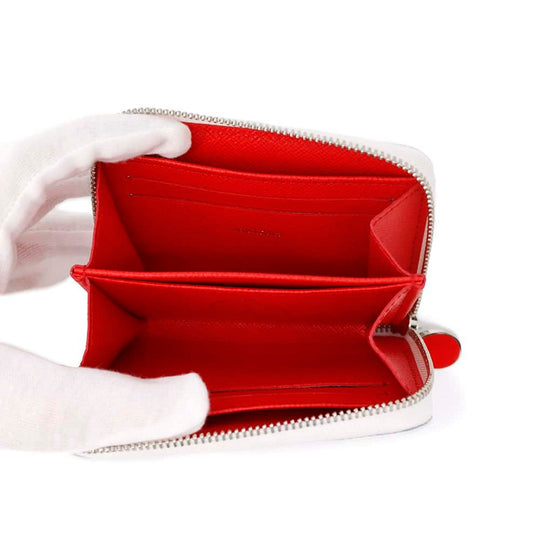 Louis Vuitton LVxYK Epi Leather White Red Zip Around Purse New