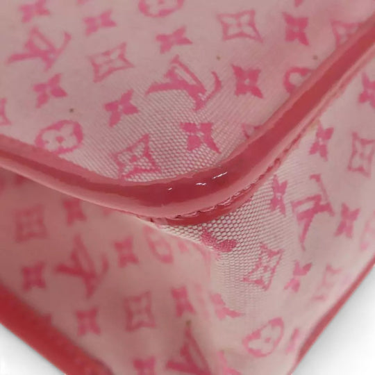 Louis Vuitton Monogram Mini Sac Catrain Hand Bag Strawberry Pink Canvas Women's Tote