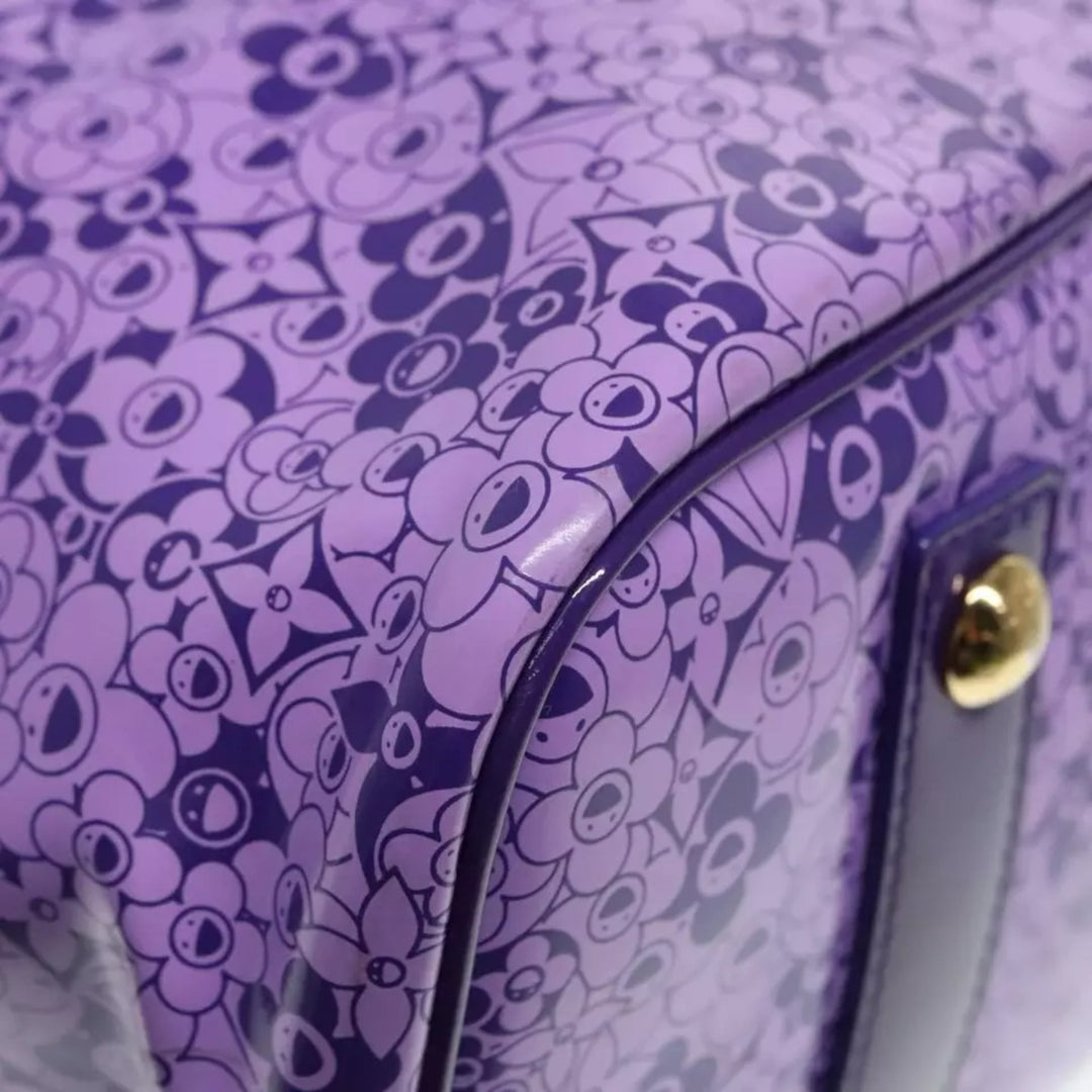 Louis Vuitton Cosmic Blossom GM Tote Bag Purple M93165 Enamel Women's Handbag