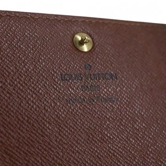 Louis Vuitton Monogram Graffiti Long Leather Wallet Khaki Womens