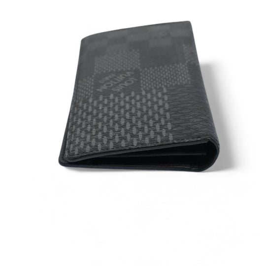 Louis Vuitton Damier Brazza Wallet Long Wallet Graphite Black Men's