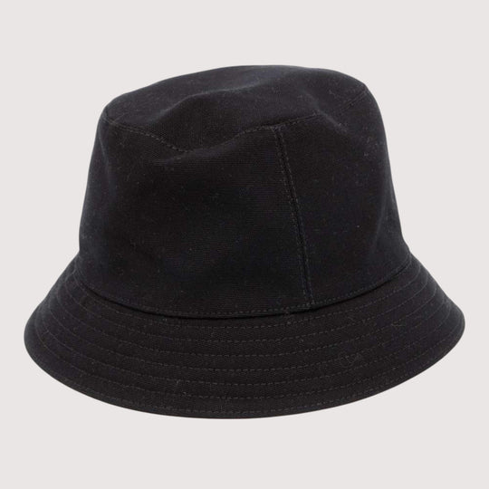 HERMES Calvi Cotton Black Bucket Hat Preloved