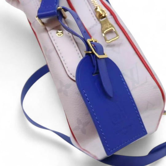 Louis Vuitton Monogram Nile PM Shoulder Bag NBA White Blue Strap Men's Bag