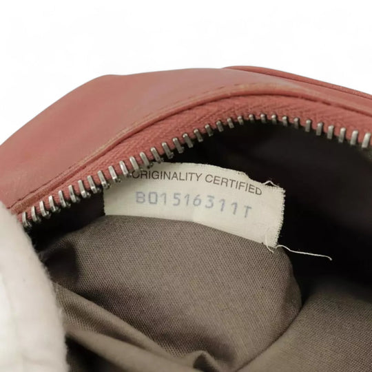 Bottega Veneta Waist Bag Leather Pink Shoulder Strap