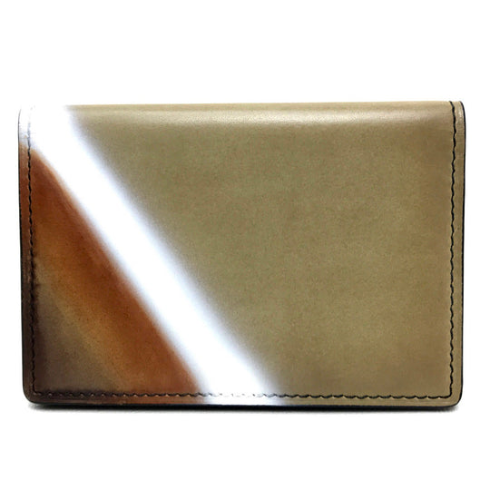 Berluti Card Case leather beige Gradation JAGUA SUNSET (Jagua Sunset) mens Used Authentic