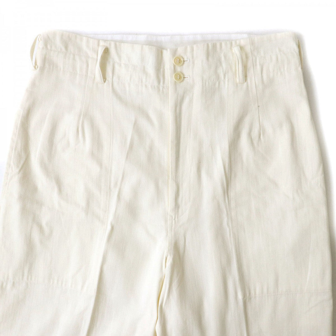 Yohji Yamamoto Pants cotton Ivory 1