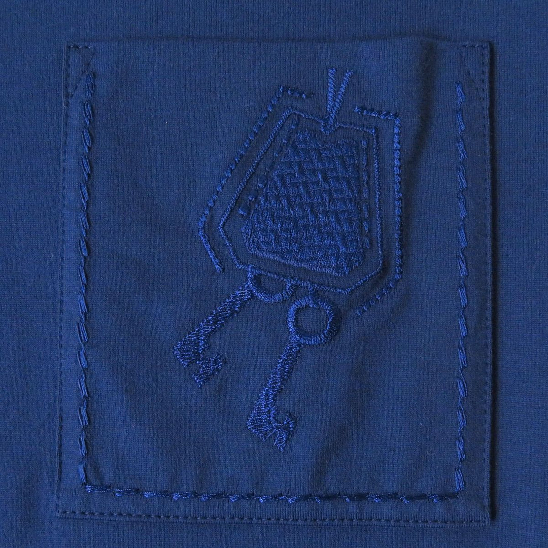 HERMES one piece cotton blue 34