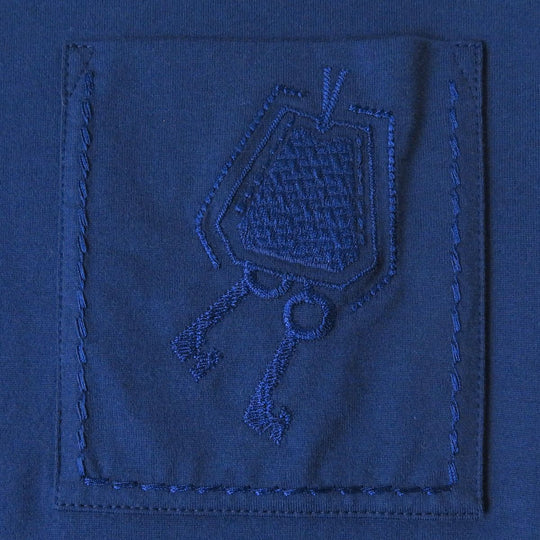 HERMES one piece cotton blue 34