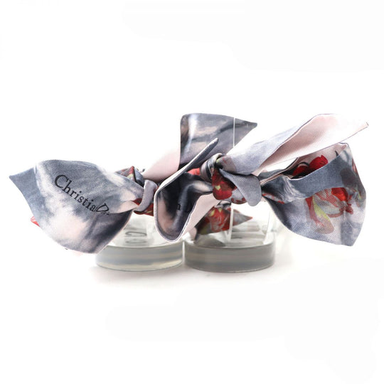 Christian Dior Sandals rubber clear <br>Ribbon: Multicolor 37