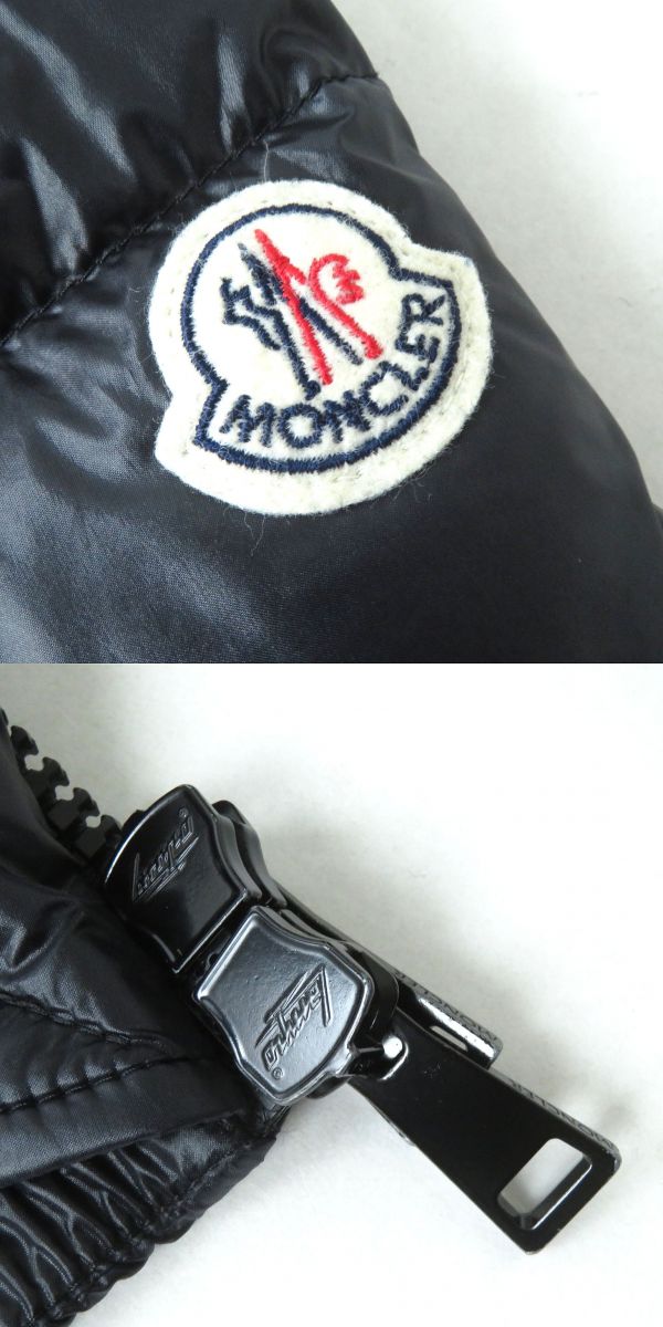 MONCLER Down jacket Nylon Dark navy (looks closer to black)