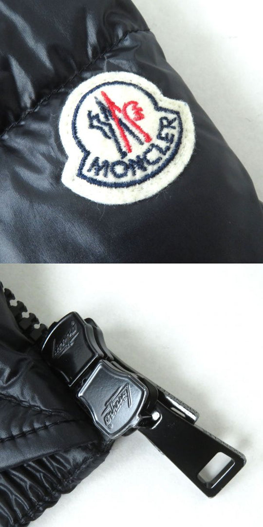 MONCLER Down jacket Nylon Dark navy (looks closer to black)