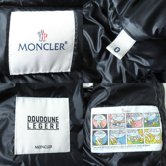 MONCLER Down jacket Nylon Dark navy (looks closer to black)