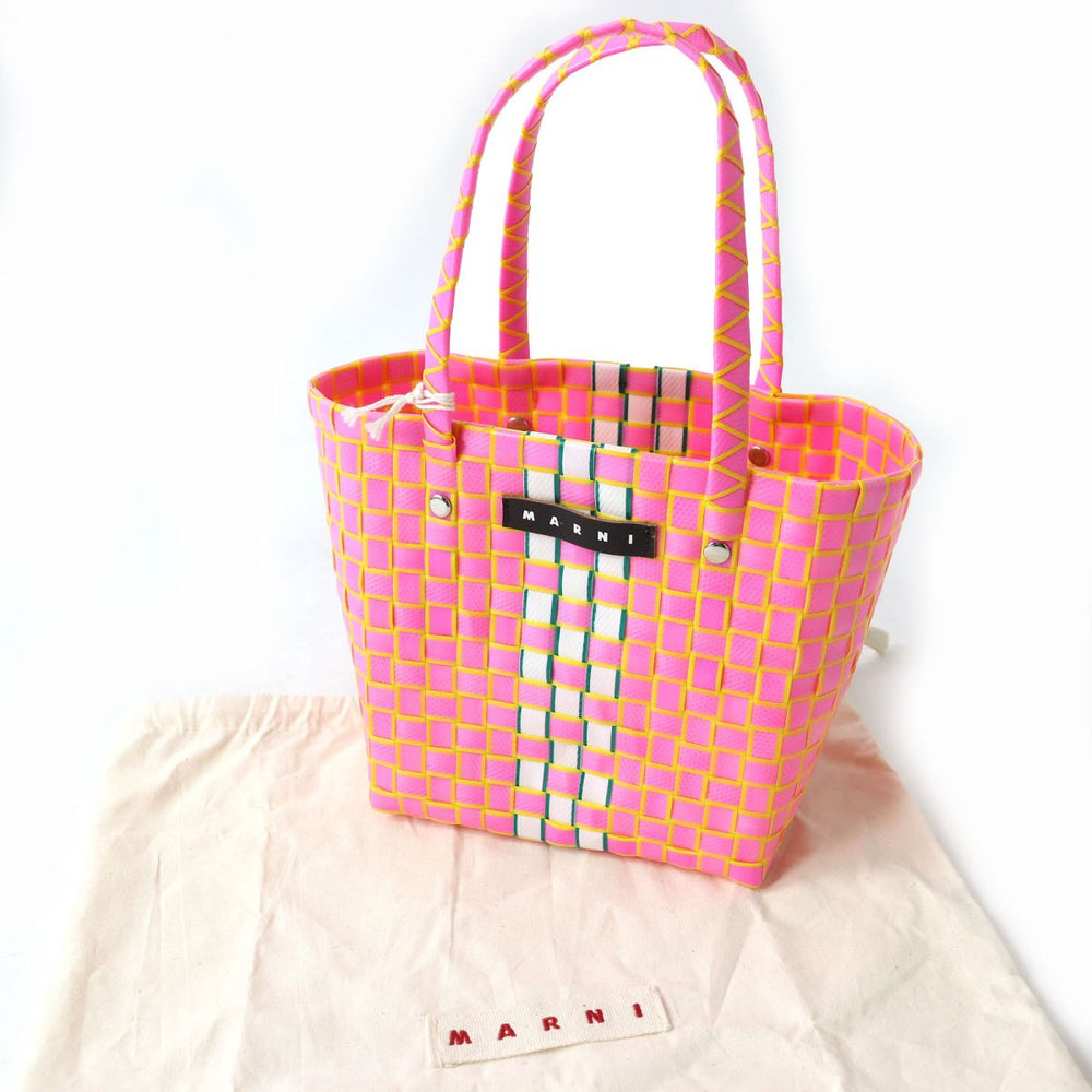 MARNI Handbag polypropylene Pink type Multicolor