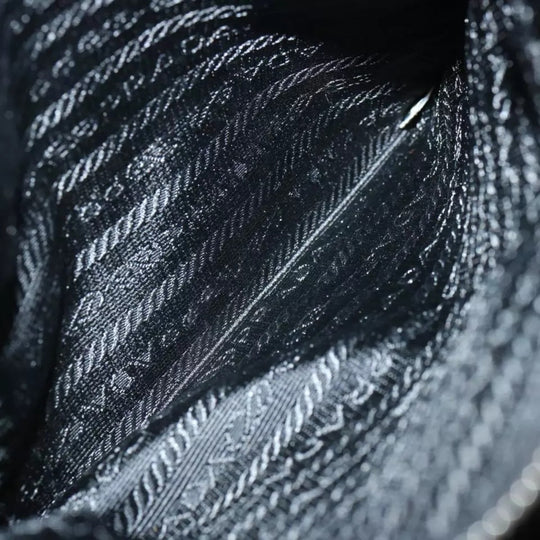 Prada Quilted Black Nylon Shoulder Bag Preowned Made in Italy