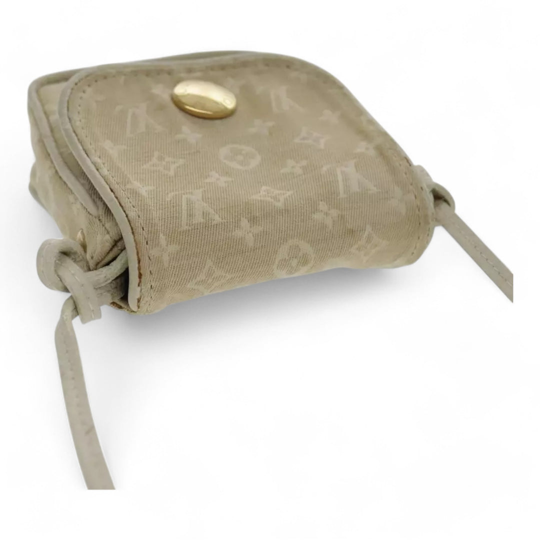 Louis Vuitton Monogram Mini Pochette Cancoon Shoulder Bag Dunne Beige Women Crossbody Purse