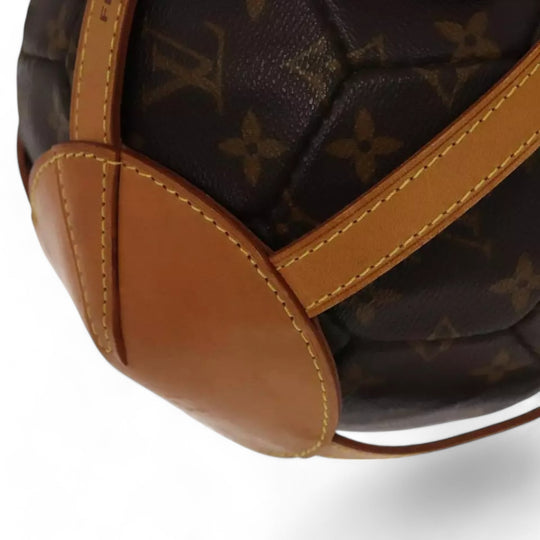 Louis Vuitton Monogram Soccer Ball France 98 World Cup Memorial Brown Leather Limited Edition