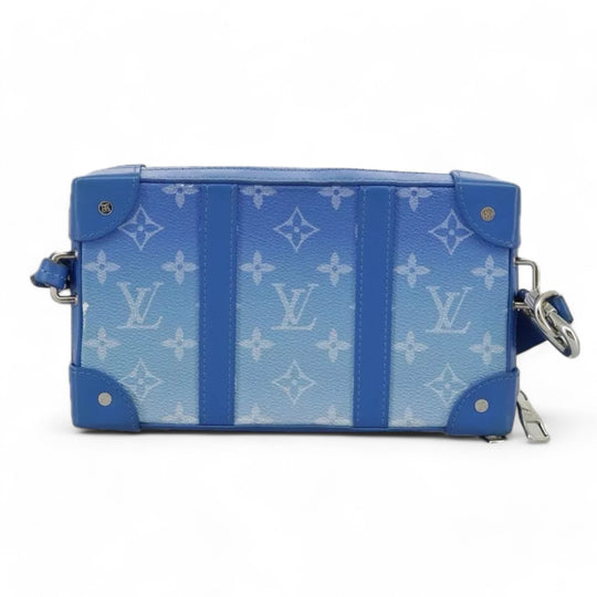Louis Vuitton Monogram Clouds Soft Trunk Wallet Shoulder Bag Blue White Unisex