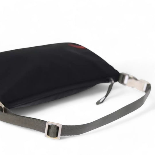 Prada Sports Accessory Pouch Nylon Black Unisex Shoulder Bag Made in Italy