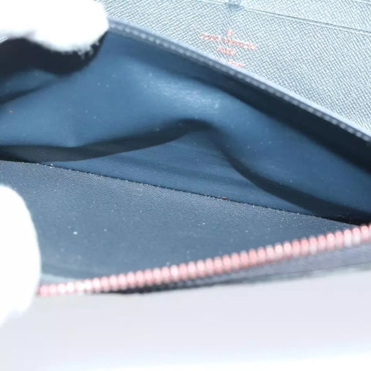 Louis Vuitton Ink Upside Down Zippy Organizer Monogram Canvas Wallet Navy Unisex