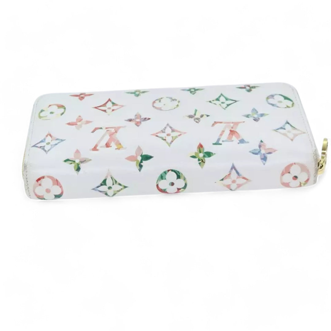 Louis Vuitton Monogram Garden Zippy Wallet White Multicolor Long Women's Wallet