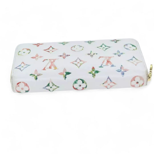Louis Vuitton Monogram Garden Zippy Wallet White Multicolor Long Women's Wallet