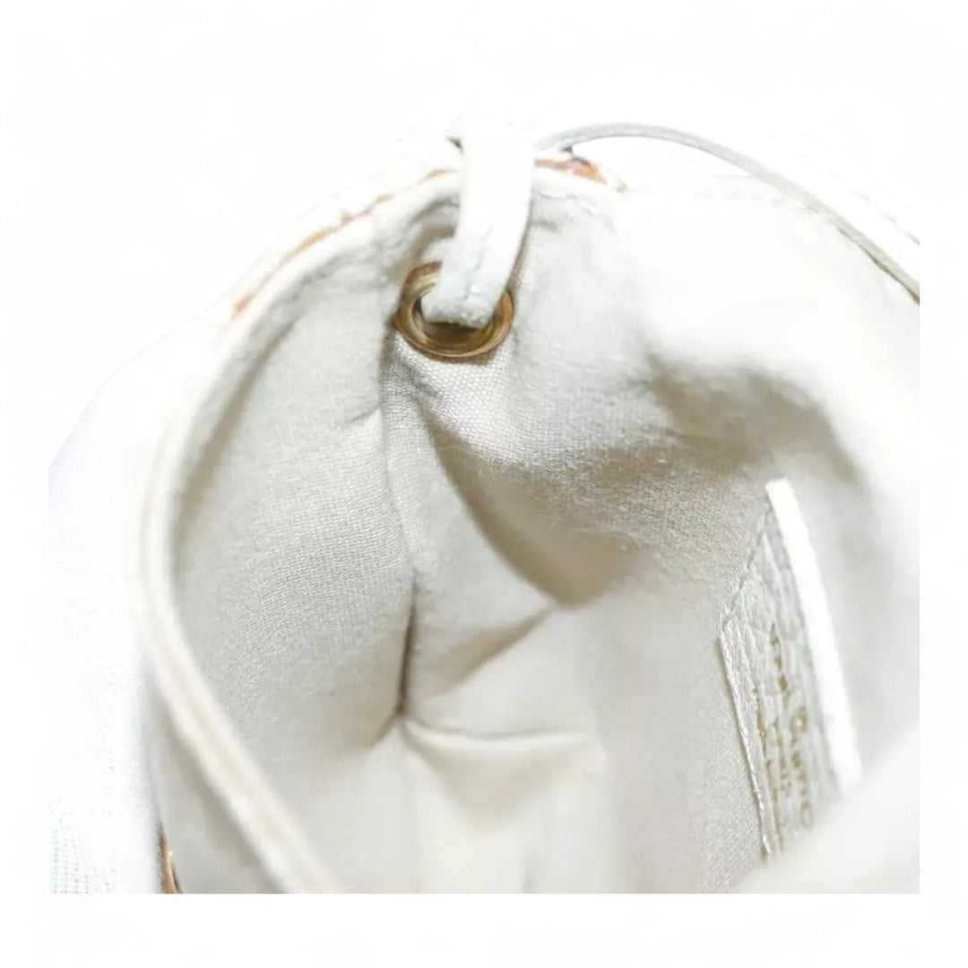 Louis Vuitton Monogram Mini Pochette Cancoon Shoulder Bag Dunne Beige Women Crossbody Purse