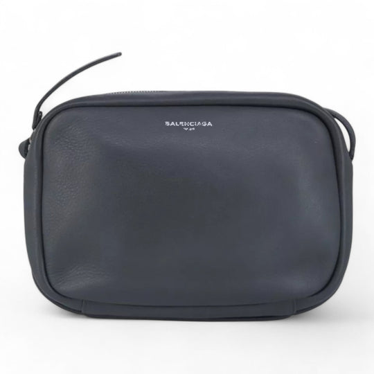 Balenciaga Everyday Camera S Shoulder Bag Leather Gray for Women