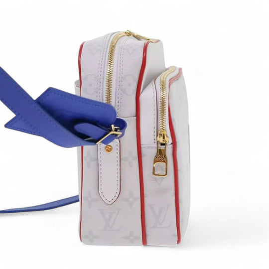 Louis Vuitton Monogram Nile PM Shoulder Bag NBA White Blue Strap Men's Bag