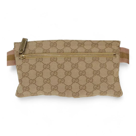 Gucci Beige GG Canvas Belt Bag Waist Pouch