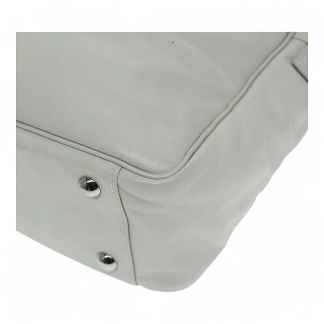 Louis Vuitton Monogram Difference Clarkson Shoulder Bag White Leather Canvas