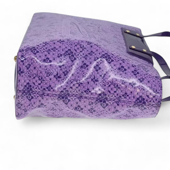 Louis Vuitton Cosmic Blossom GM Tote Bag Purple M93165 Enamel Women's Handbag