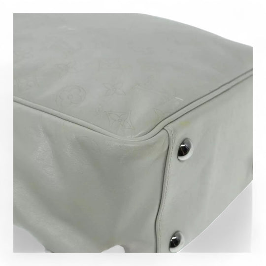 Louis Vuitton Monogram Difference Clarkson Shoulder Bag White Leather Canvas
