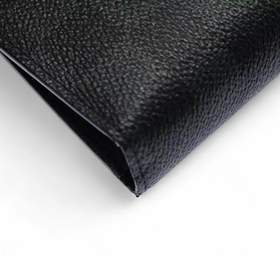 Louis Vuitton Damier Brazza Wallet Long Wallet Graphite Black Men's